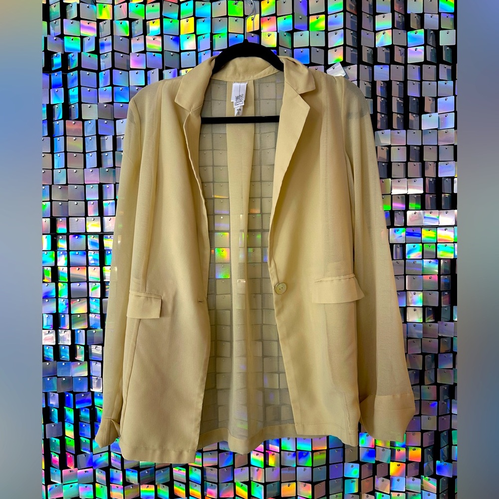 Mynne Layers Sheer Lightweight Blazer - XXS